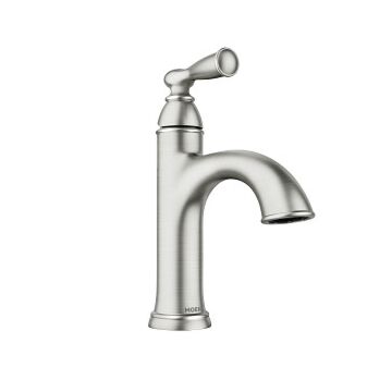 Moen 84945SRN Spot Resist Brushed Nickel One-Handle High Arc Bathroom Faucet