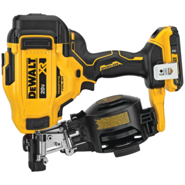 Dewalt DEWALT 20V MAX* 15° Cordless Coil Roofing Nailer Kit
