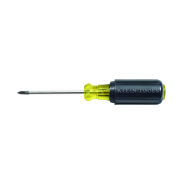 Klein Tools #1 Phillips Screwdriver, 3-Inch Round Shank