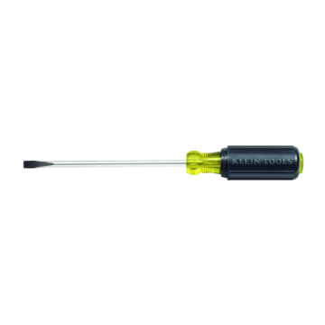Klein Tools 1/4-Inch Cabinet Screwdriver, Heavy Duty, 6-Inch Round Shank