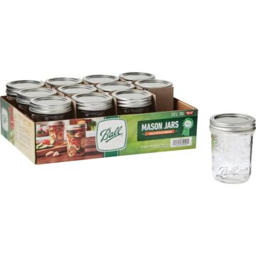 Ball 8 Oz. Regular Mason Jar (12-Count)