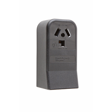 Pass & Seymour 30A 125/250V 10-30R Straight Blade Single Surface Receptacle, 3-Pole, 3-Wire