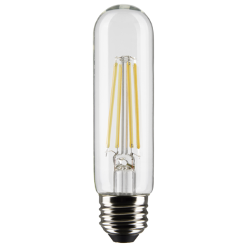 Satco 8 Watt T10 LED Bulb (Clear - 2pk) 2700K/800 Lumens/120V