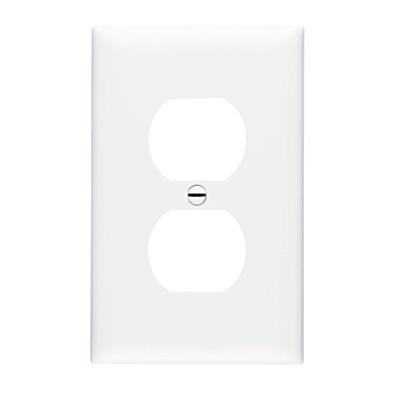 Duplex Receptacle Openings, One Gang, White
