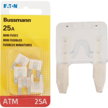 Bussmann 25-Amp 32-Volt ATM Blade Mini Automotive Fuse (5-Pack)