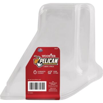 WOOSTER Wooster Pelican 1 Qt. Clear Plastic Paint Pail Liner (3-Pack)