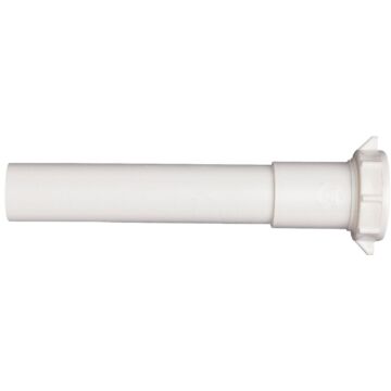 Do it Best 1-1/4 In. x 12 In. White Plastic Extension Tube