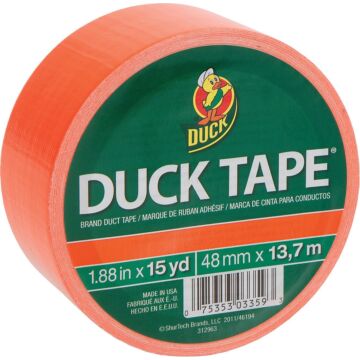 Duck Tape 1.88 in. x 15 yd 9 mil - Blaze Orange