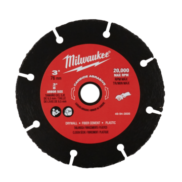 Milwaukee 3" Carbide Abrasive Blade