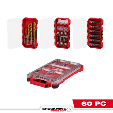 Milwaukee SHOCKWAVE™ Impact Duty 60PC Drill, Drive & Fasten with PACKOUT™