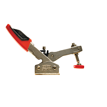 Auto adjust toggle clamp, vertical, flanged base