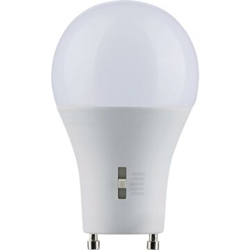 Satco 60W Equivalent 5CCT-Selectable A19 GU24 Base Dimmable Traditional LED Light Bulb
