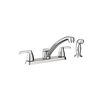 Moen 87046 Chrome Two-Handle Low Arc Kitchen Faucet