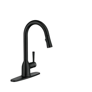 Moen 87233BL Matte Black One-Handle High Arc Kitchen Faucet