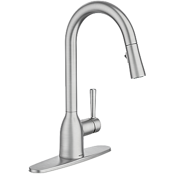 Moen 87233SRS Spot Resist Stainless One-Handle High Arc Pulldown Kitchen Faucet