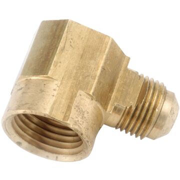 Anderson Metals 1/2 In. x 3/4 In. Female 90 Deg. Flare Brass Elbow (1/4 Bend)