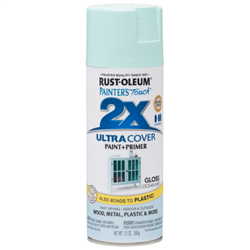 Painter's Touch® 2X Ultra Cover® Spray Paint - 2X Ultra Cover Gloss Spray - 12 oz. Spray - Gloss Ocean Mist