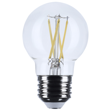 Satco 4 Watt G16.5 LED Filament - Clear - Medium base - 90 CRI - 3000K - 120 Volt