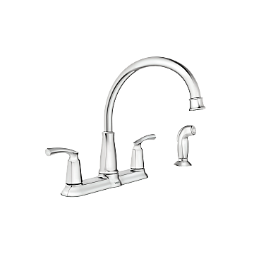 Moen 87403 Chrome Two-Handle High Arc Kitchen Faucet