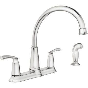 Moen Two-Handle High Arc Kitchen Faucet (Chrome)