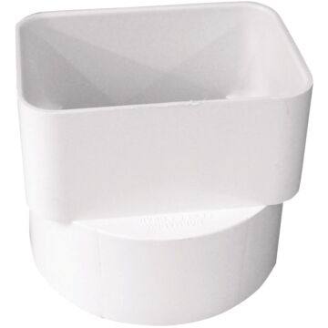 IPEX Canplas 3 In. x 4 In. x 4 In. PVC Downspout Adapter