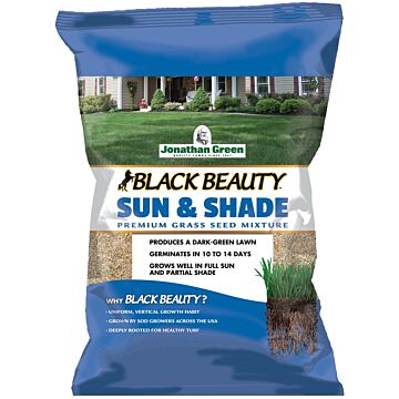 Jonathan Green Black Beauty 12007 Sun and Shade Grass Seed Mix, 50 lb Bag