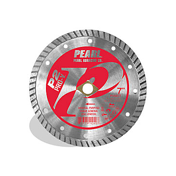 P2™ Pro-V Turbo Blades - 7 x .090 x Dia, 5/8 Pearl P2 Pro-V™ Gen. Purpose Flat Core Turbo Blade, 10mm Rim