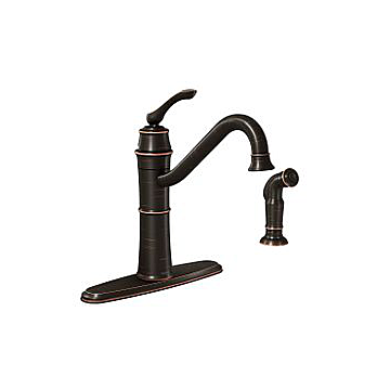 Moen 87999BRB Mediterranean Bronze One-Handle High Arc Kitchen Faucet