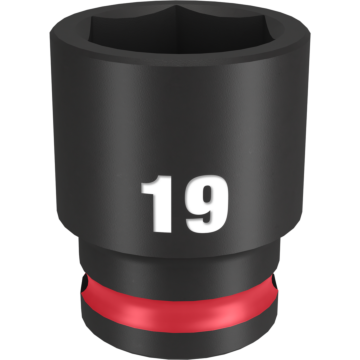 Milwaukee SHOCKWAVE™ Impact Duty 3/8" Drive 19MM Standard 6 Point Socket