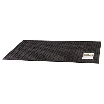 Apache Mills Carpet/Recycled Rubber Door Mat (Onyx) 24 in. x 36 in.