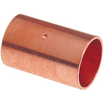 NIBCO 1-1/2 In. x 1-1/2 In. Copper Coupling with Stop