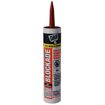 DAP Blockade Fire-Rated Intumescent Sealant, Red 10.1oz
