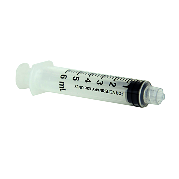 Ideal Instruments 6 cc Polypropylene Material Clear Color Luer-Lock Disposable Syringe