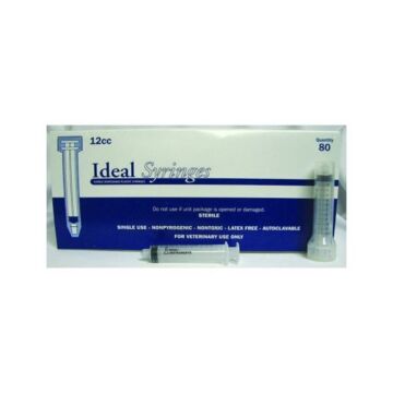 Ideal Instruments® 12 cc Sterile Sterile/Non-Sterile Disposable Syringe