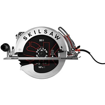 SKILSAW SPT70V-11 Worm Drive Saw, 15 A, 16-15/16 in Dia Blade, 1 in Arbor, 4-5/16 to 6-1/4 in D Cutting