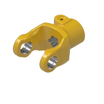 AB4,AW21 series yoke with 1 1/8-6 spline bore and quick disconnect connection