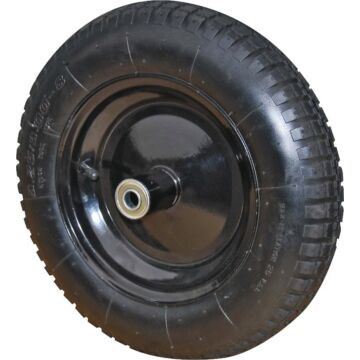 ProSource PR1306 Wheelbarrow Wheel with Tube, 210 lb Max Load, 13 in Dia Tire
