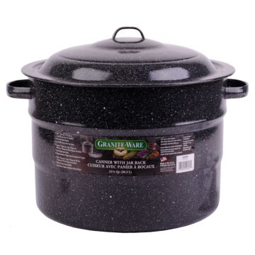 Cinsa Canner With Jar Rack (Black) 21 qt.