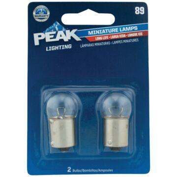 PEAK 89 13V Mini Incandescent Automotive Bulb (2pk)