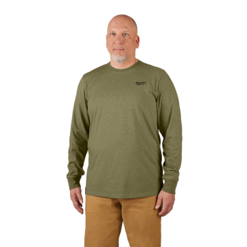 Milwaukee FREEFLEX™ Hybrid Work Tee - Long Sleeve - Green