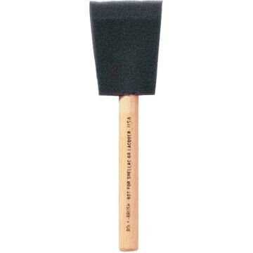 Jen 2 In. Poly Foam Brush with Wood Handle