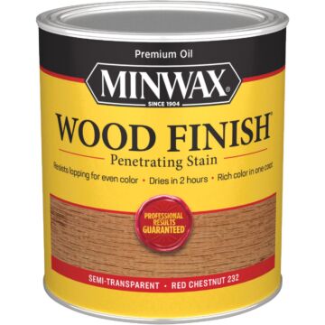 Minwax Wood Finish Penetrating Stain, Red Chestnut, 1 Qt.