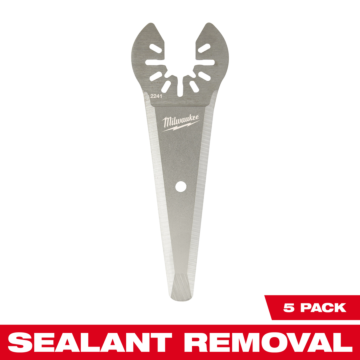 Milwaukee Tapered Sealant Universal Fit Oscillating Multi-Tool Blade (5 PK)