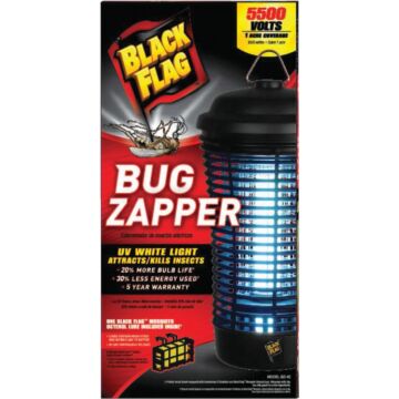 Black Flag 5500V UV White Light Bug Zapper