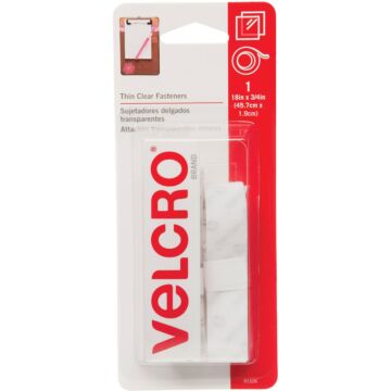 VELCRO Brand 3/4 In. x 18 In. Clear Sticky Back Reclosable Hook & Loop Roll