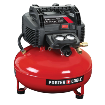 PORTER-CABLE Air Compressor, 6-Gallon, Pancake, Oil-Free
