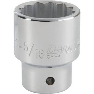 Channellock 3/4 In. Drive 1-5/16 In. 12-Point Shallow Standard Socket