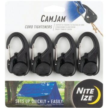 Nite Ize CamJam Plastic with Stainless Steel Gate Rope Tightener (4-Pack)