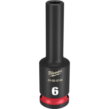 Milwaukee SHOCKWAVE™ Impact Duty 3/8" Drive 6MM Deep 6 Point Socket