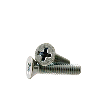 Machine Screw, Flat Head, Philips, 1/4-20 Thread, 5" Length, Zinc Plated CR+3
